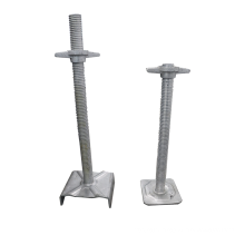 Galvanized steel pipe prop formwork base jack and u jack for scaffolding